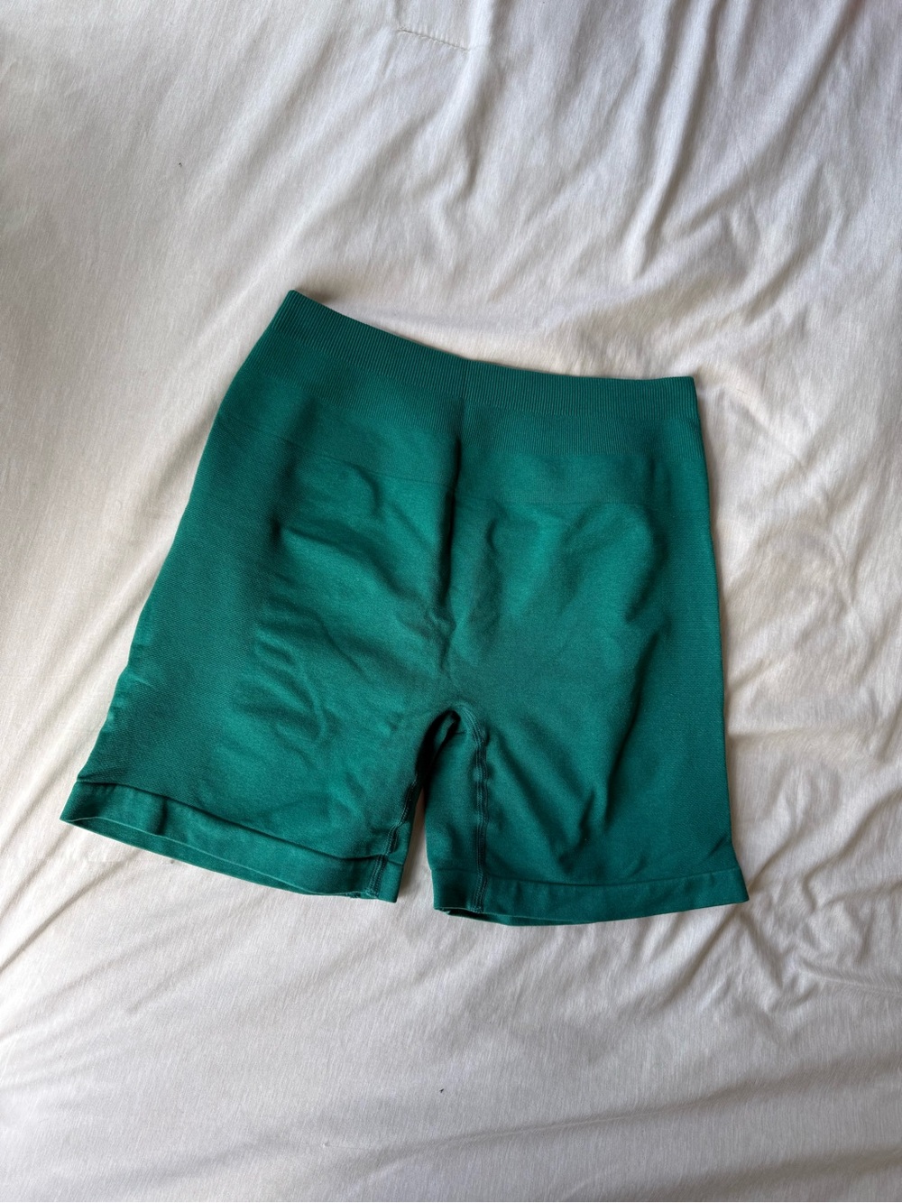 AUROLA High-Waist Emerald Green Women’s Shorts 4 inch